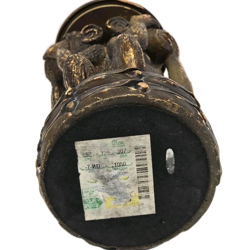 🐒 Monkey See No Evil, Hear No‎ Evil, Speak No Evil Pillar Jar Candle Holder - Picture 6 of 6
